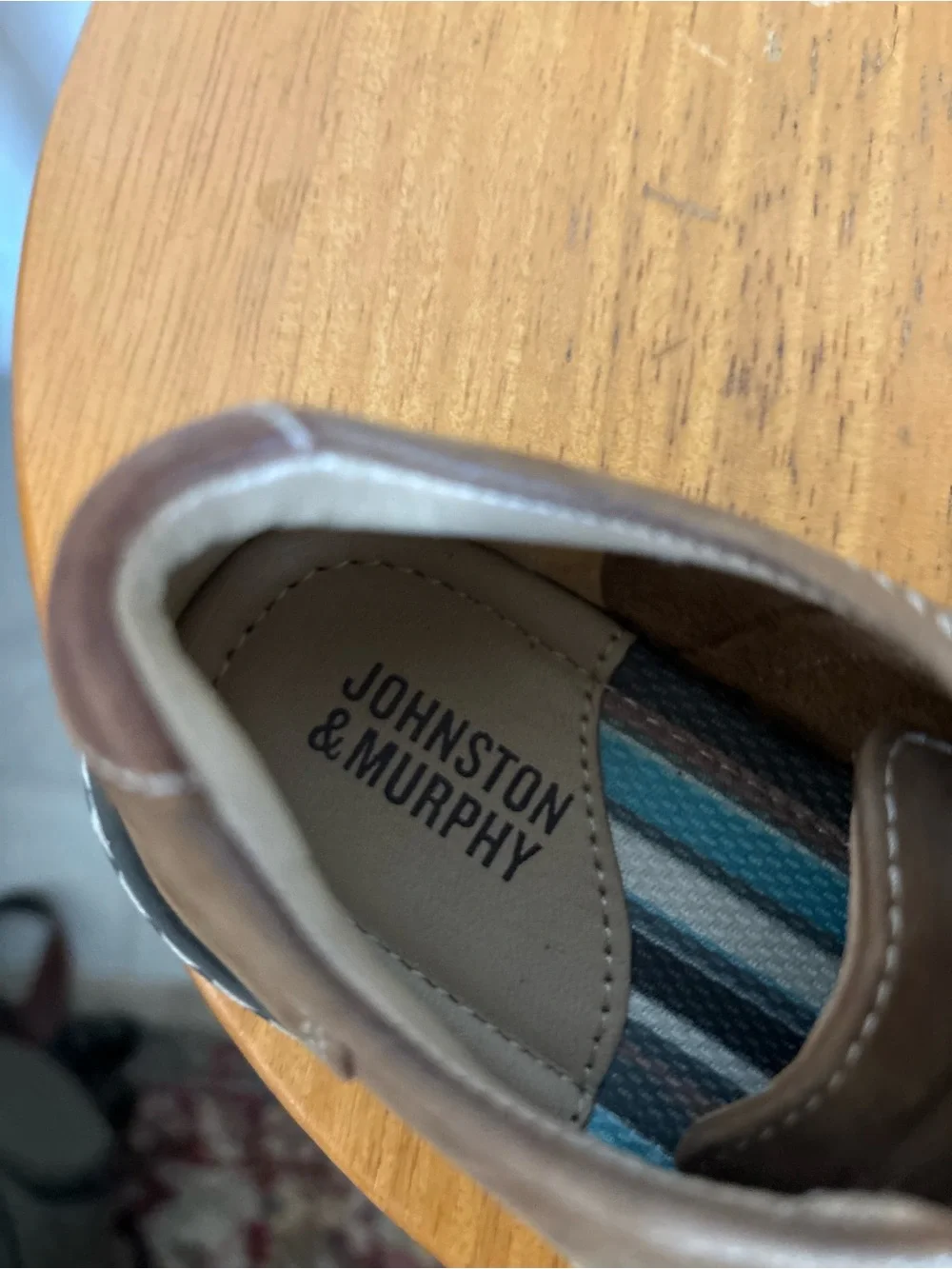 Johnston & Murphy Men's Brown Suede Boat-Style Lace-Up Shoes